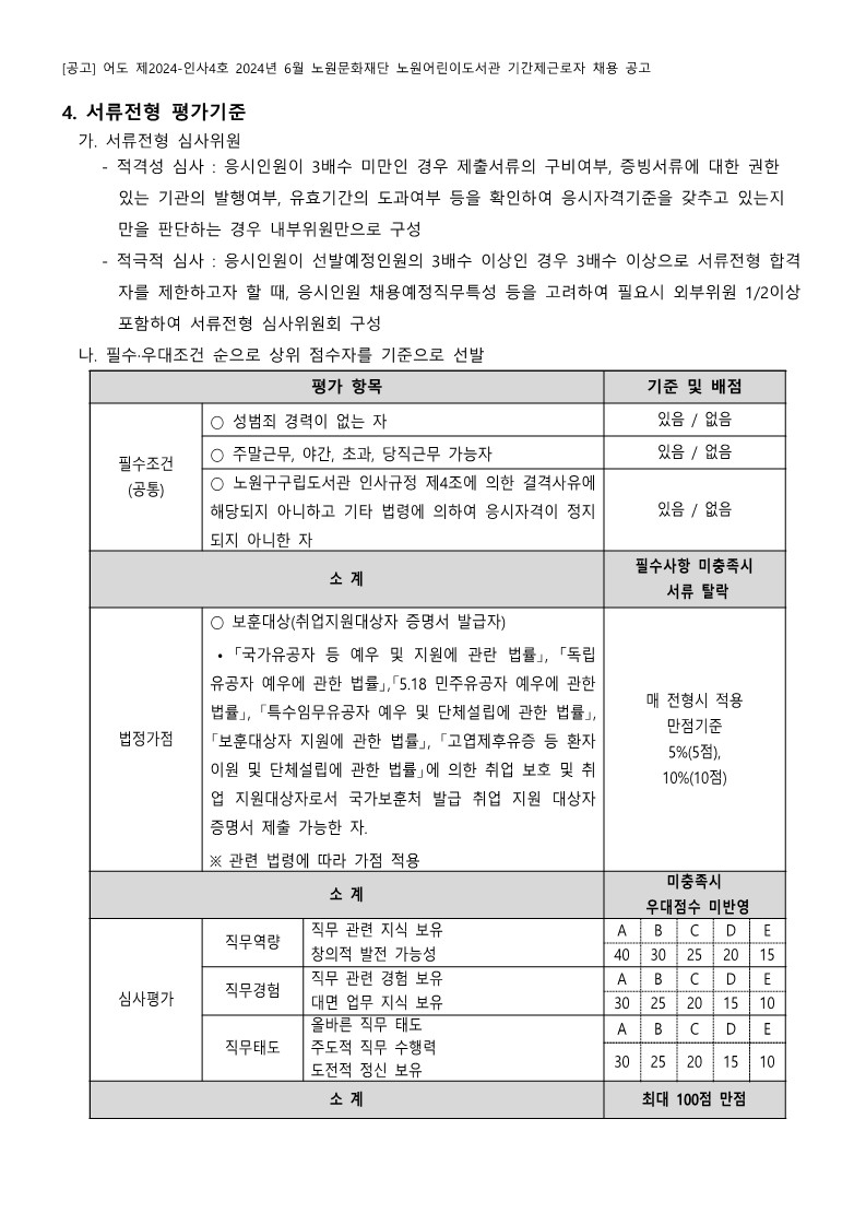 2024년+6월+노원문화재단+노원어린이도서관+기간제근로자+채용+공고_5.jpg