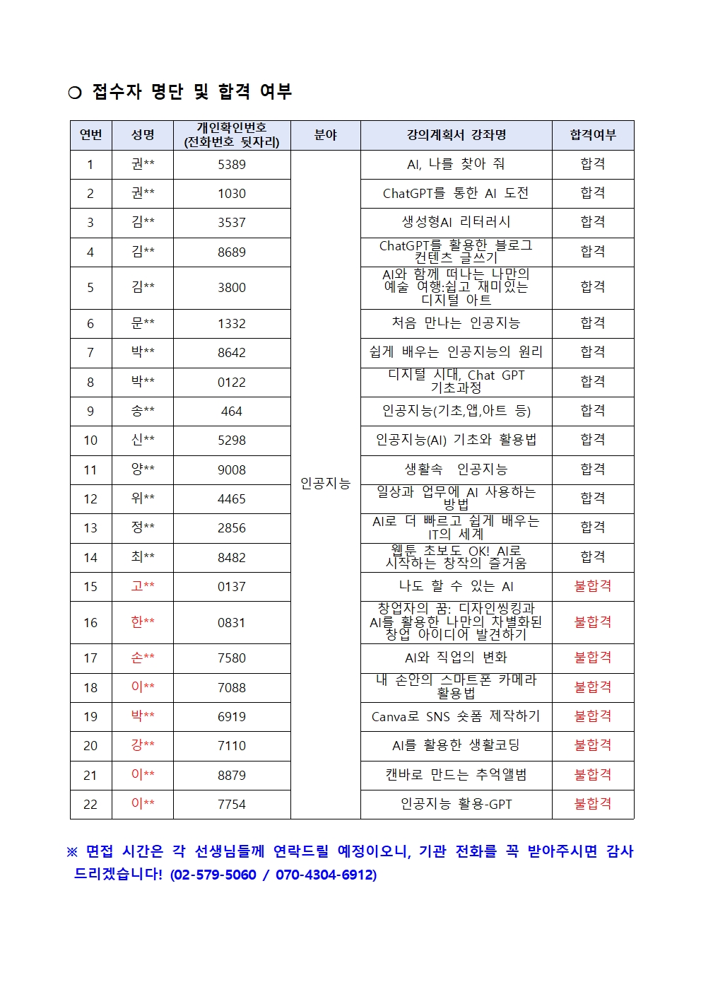 2025년+서초50플러스센터+서류+합격+공고+_인공지능+1월002.jpg