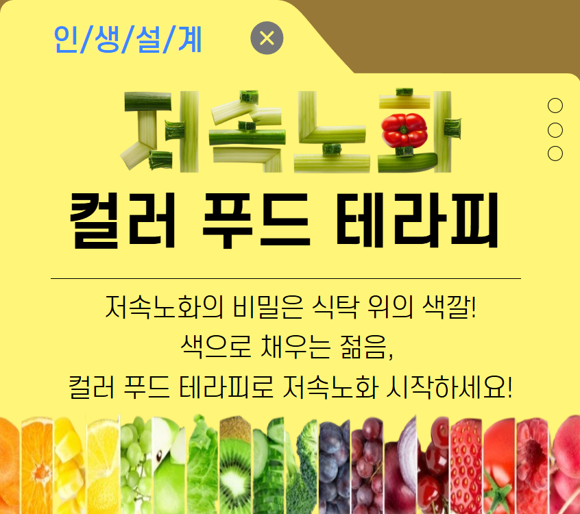 [기초소양]저속노화 컬러 푸드 테라피